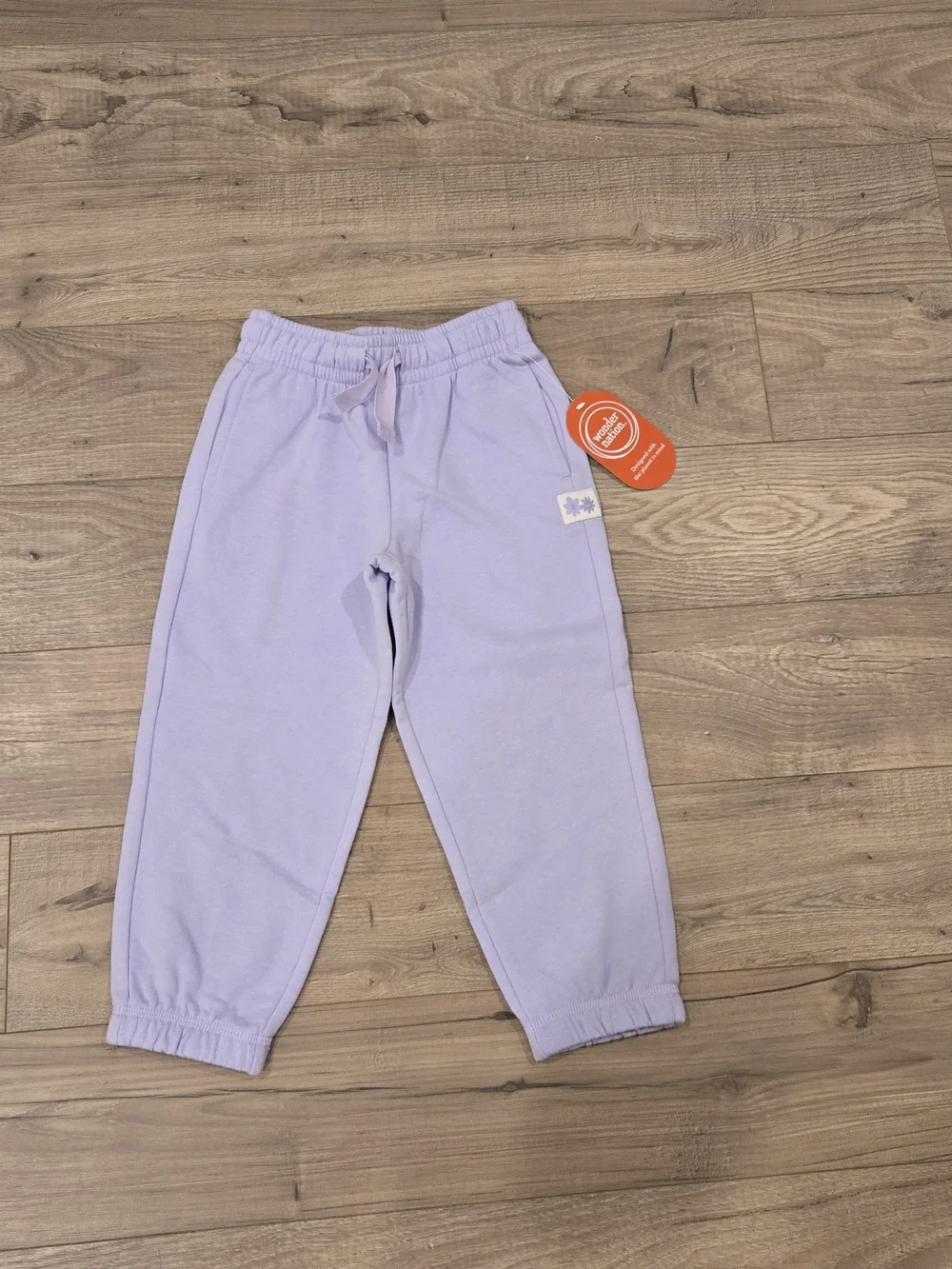 NWT Girls Fleece Jogger Pants Lilac Purple Size 4